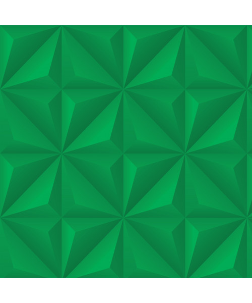 Papel De Parede Adesivo Efeito Gesso 3D - Gesso Triangular Verde