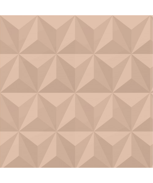 Papel De Parede Adesivo Efeito Gesso 3D - Triângulos Laterais Nude