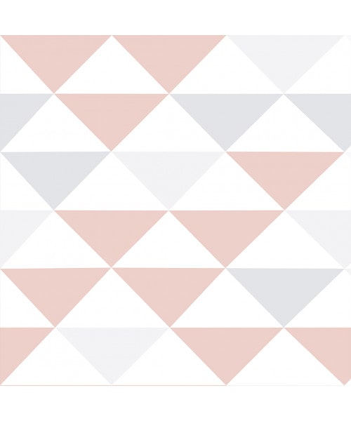 Papel De Parede Adesivo Geométrico - Triângulos Rosa Lilás