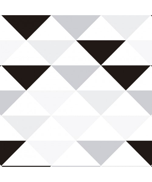 Papel De Parede Adesivo Geométrico - Geométrico Triângulos Cinza Preto
