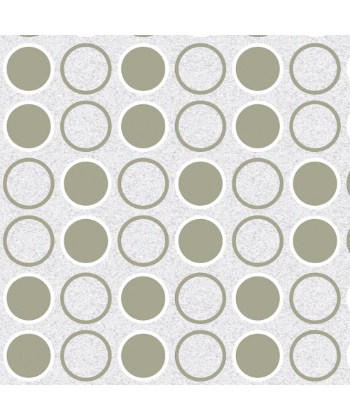 Papel De Parede Adesivo Geométrico - Geométrico Círculos Cinza Branco