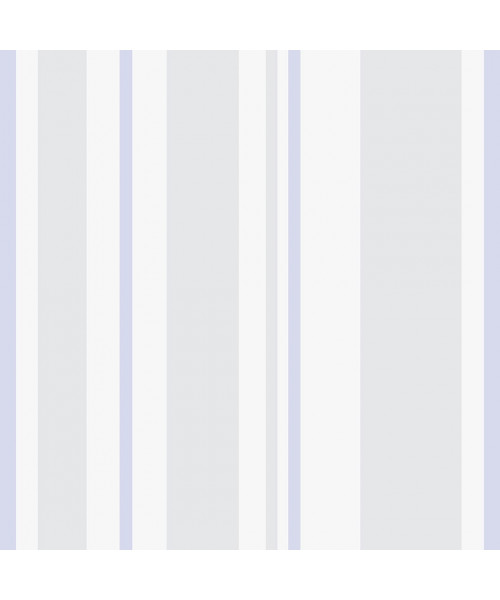 Papel De Parede Adesivo Listrado -  Listras Azul Cinza E Branco
