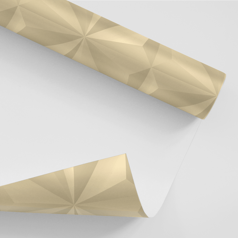 Papel De Parede Adesivo Efeito Gesso 3D - Gesso Triangular Bege