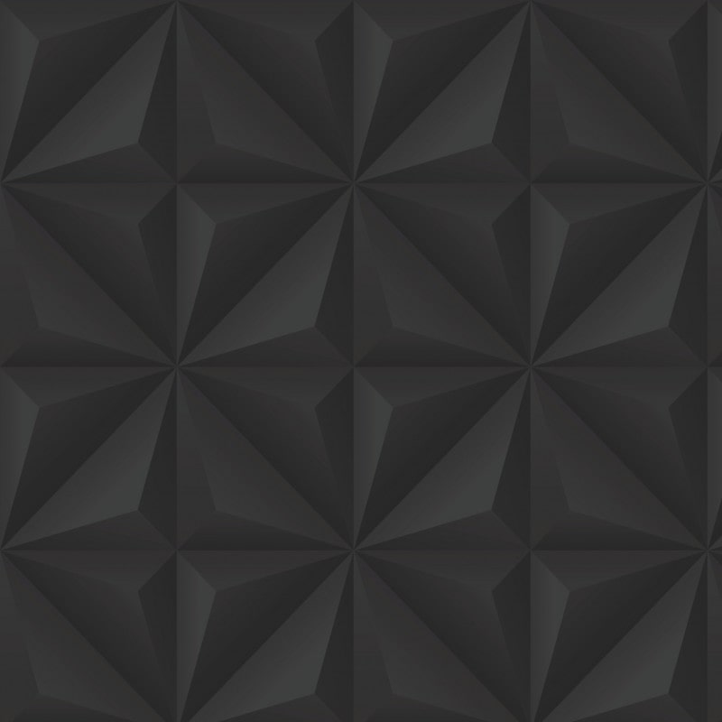 Papel De Parede Adesivo Efeito Gesso 3D - Gesso Triangular Preto