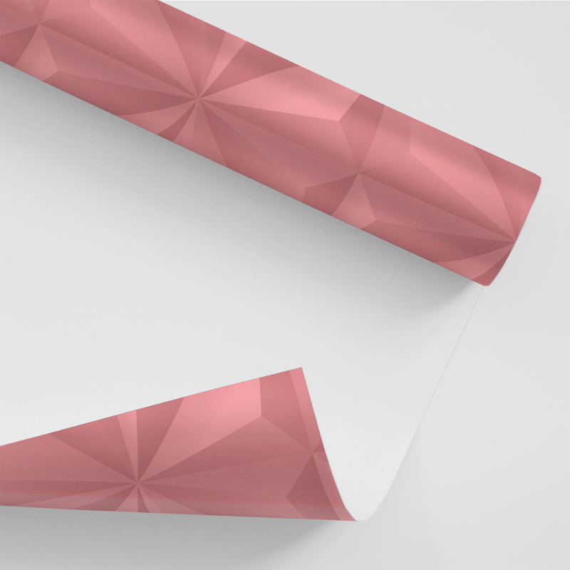 Papel De Parede Adesivo Efeito Gesso 3D - Gesso Triangular Rosa