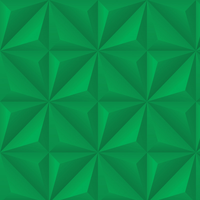 Papel De Parede Adesivo Efeito Gesso 3D - Gesso Triangular Verde