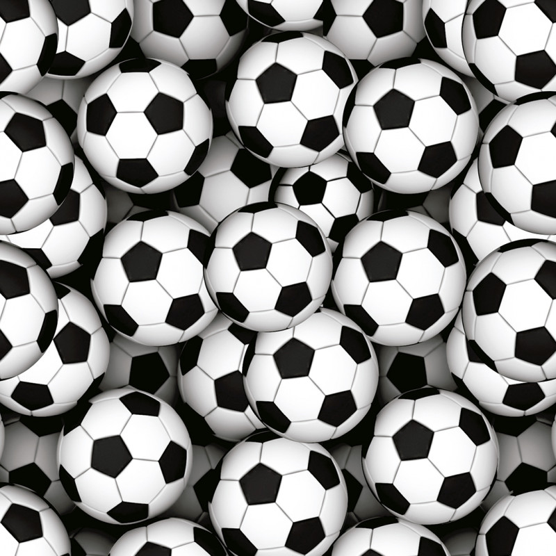 Papel De Parede Adesivo Casual - Casual Futebol Bolas 