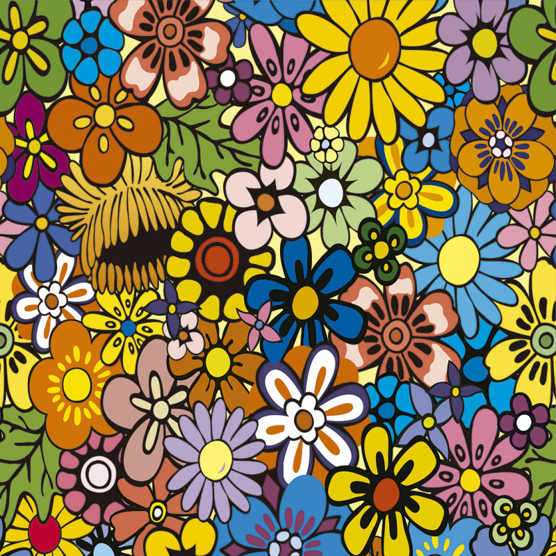 Papel De Parede Adesivo Floral - Floral Desenho Multicolorido