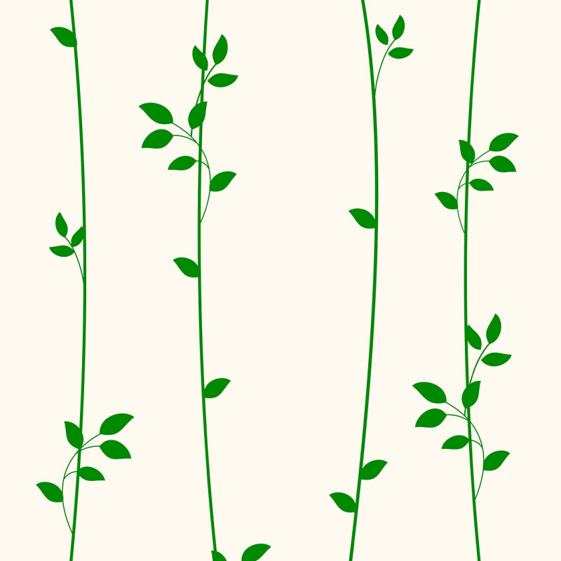 Papel De Parede Adesivo Floral - Floral Nude Folhagem Verde