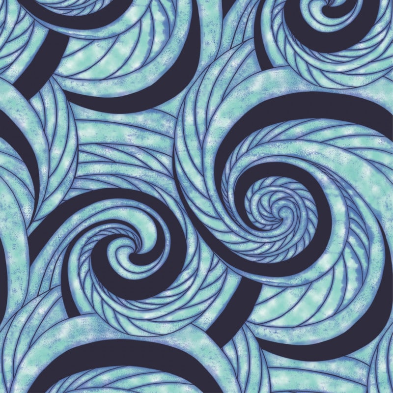 Papel De Parede Adesivo Geométrico - Geométrico Abstrato Azul