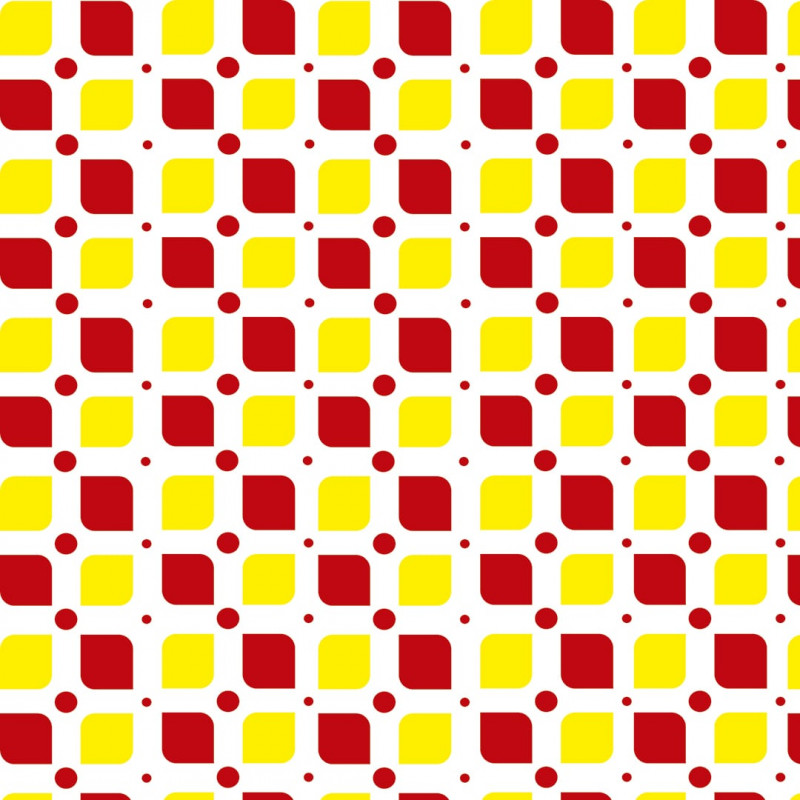 Papel De Parede Adesivo Geométrico - Geométrico Abstrato Vermelho Amarelo
