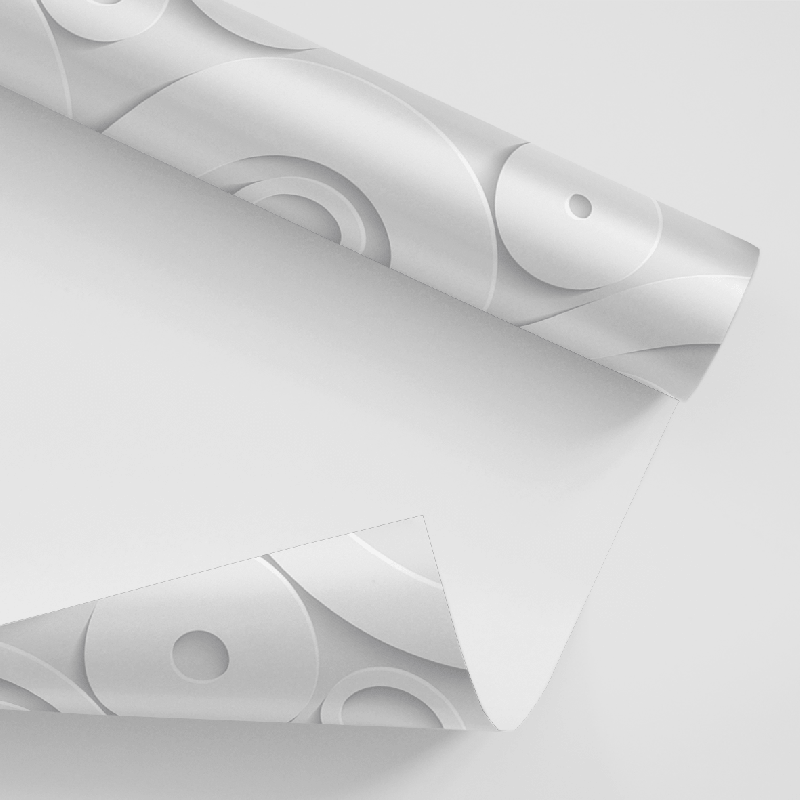 Papel De Parede Adesivo Geométrico - Geométrico Branco Abstrato