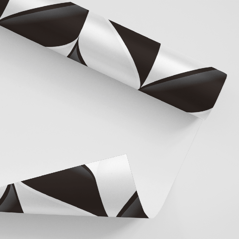 Papel De Parede Adesivo Geométrico - Geométrico  Escama Peixe Preto Branco