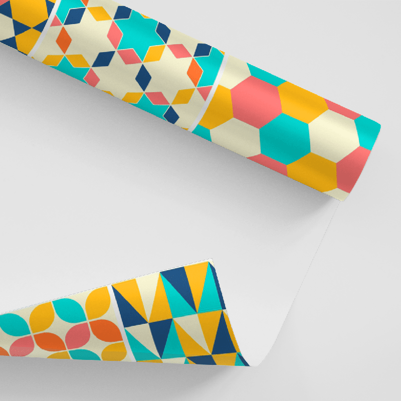 Papel De Parede Adesivo Geométrico - Geométrico Português Triângulo Color