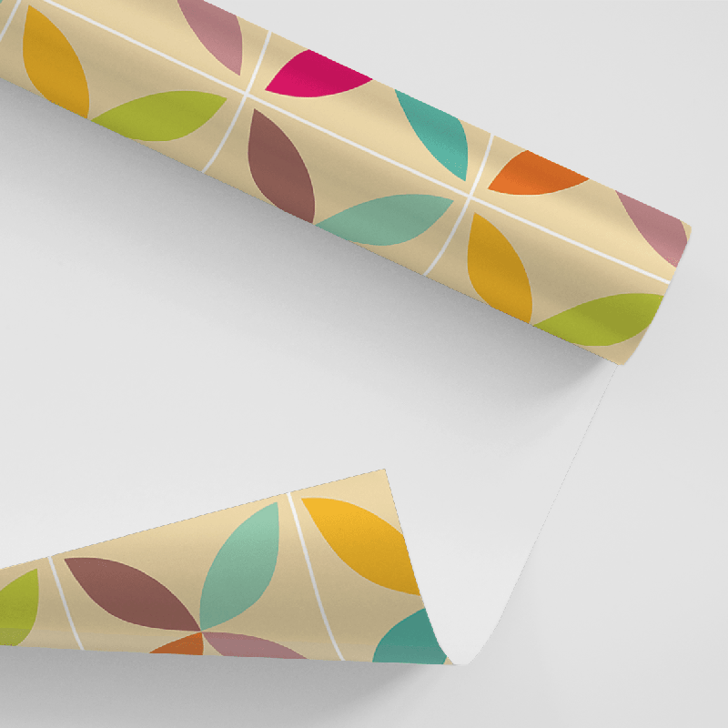 Papel De Parede Adesivo Geométrico - Geométrico Nude Abstrato Colorido