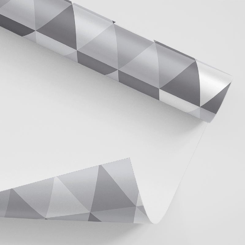 Papel De Parede Adesivo Geométrico - Geométrico Triângulo Tons Cinza