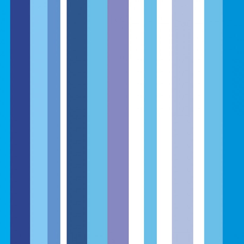 Papel De Parede Adesivo Listrado - Listra Azul e Branco
