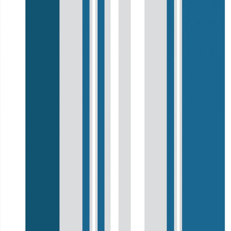 Papel De Parede Adesivo Listrado -Listras Azul Cinza Branco