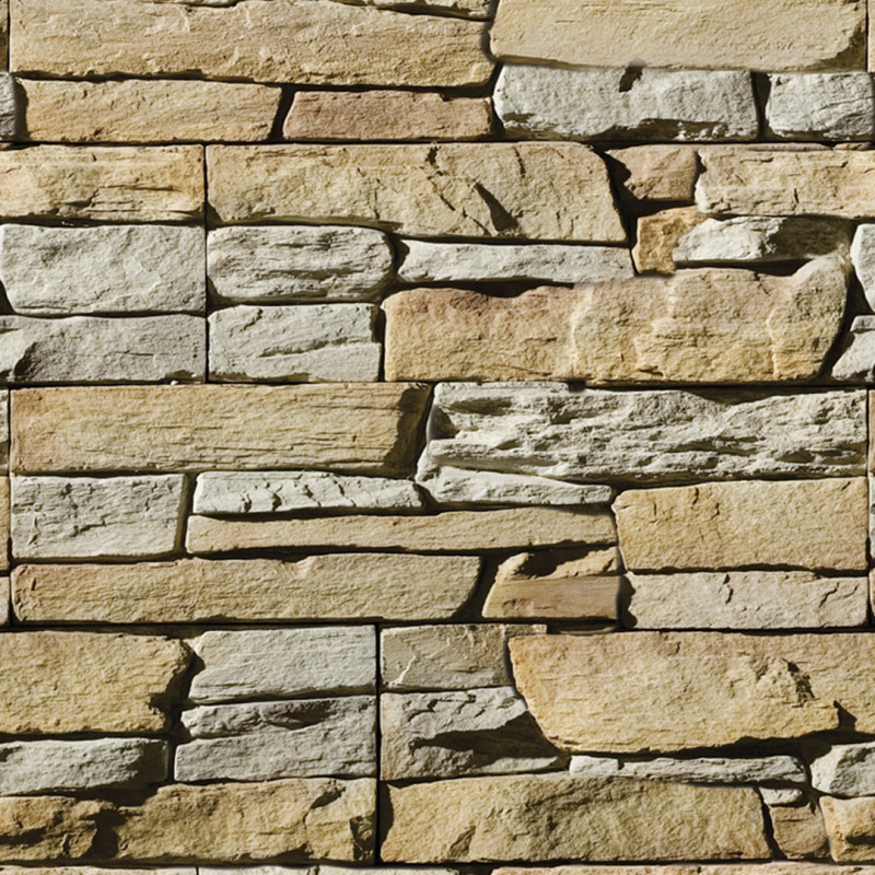 Papel De Parede Adesivo 3d Pedra - Claras Muro Rústico - Pedra