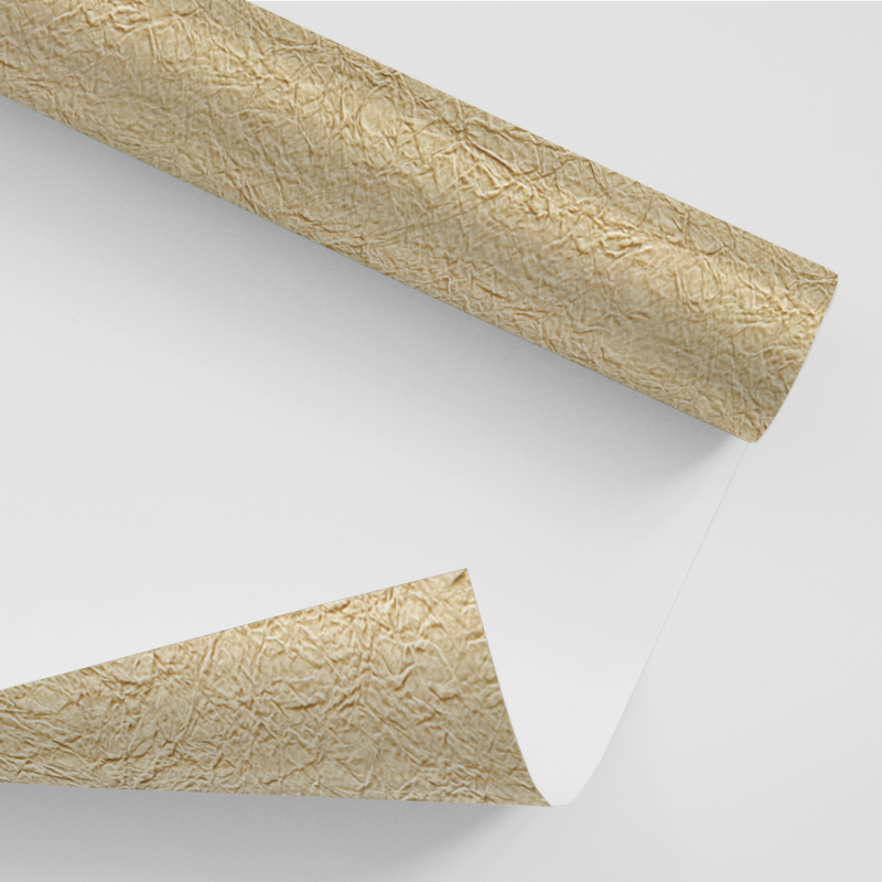 Papel De Parede Adesivo 3d Textura - Textura Papel Amassado Bege