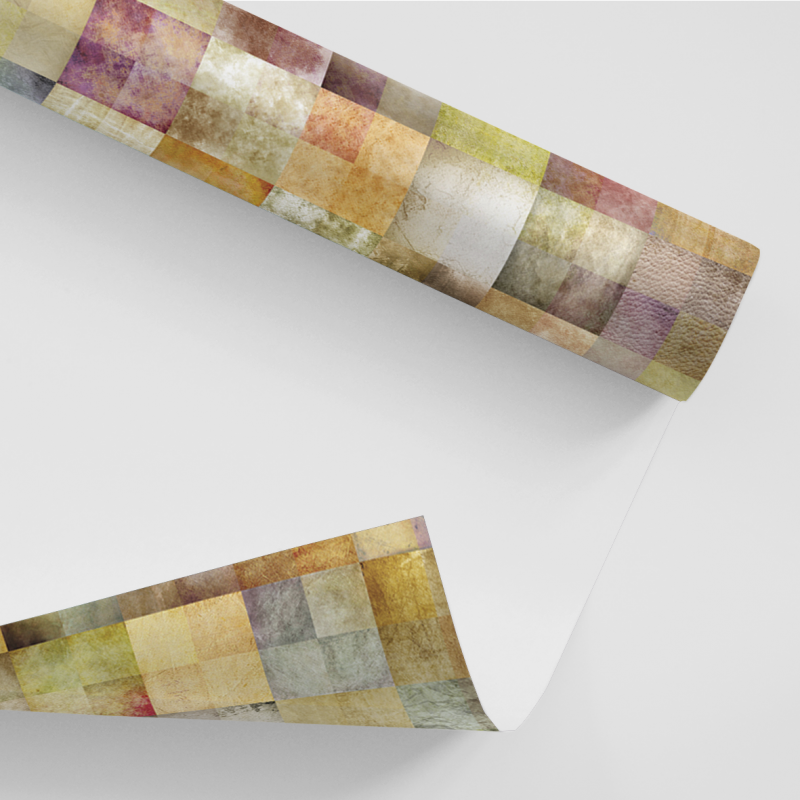 Papel De Parede Adesivo 3d Textura - Textura Quadrados Coloridos
