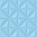 Papel De Parede Adesivo Efeito Gesso 3D - Gesso Triangular Azul Bebê