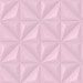Papel De Parede Adesivo Efeito Gesso 3D - Gesso Triangular Rosa Bebê