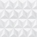 Papel De Parede Adesivo Efeito Gesso 3D - Triângulos Laterais Branco Gelo
