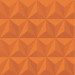 Papel De Parede Adesivo Efeito Gesso 3D - Triângulos Laterais Laranja