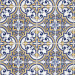 Papel De Parede Adesivo Azulejo - Azulejo Colonial Azul Branco Amarelo