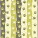 Papel De Parede Adesivo Animais - Patas/Patinhas Tons Verde e Amarelo
