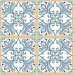 Papel De Parede Adesivo Arabesco - Arabesco Azulejo Português Azul Branco Bege