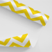 Papel De Parede Adesivo Chevron - Chevron Listra Zigzag Amarelo Branco