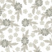 Papel De Parede Adesivo Floral - Floral Branco Flores Tons Cinzas