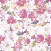 Papel De Parede Adesivo Floral - Floral Rosa Efeito Pintura Tela