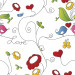 Papel De Parede Adesivo Floral - Floral Love Colorido Passarinhos 