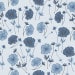 Papel De Parede Adesivo Floral -  Floral Harmonia Tom Azul