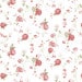Papel De Parede Adesivo Floral - Floral Branco Rosas Tons Goiaba