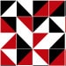 Papel De Parede Adesivo Geométrico - Geométrico Triângulos Vermelho Preto