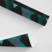 Papel De Parede Adesivo Geométrico - Geométrico Triângulos Preto Azul