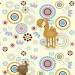 Papel De Parede Adesivo Infantil  - Infantil Camelo Círculos Abstratos